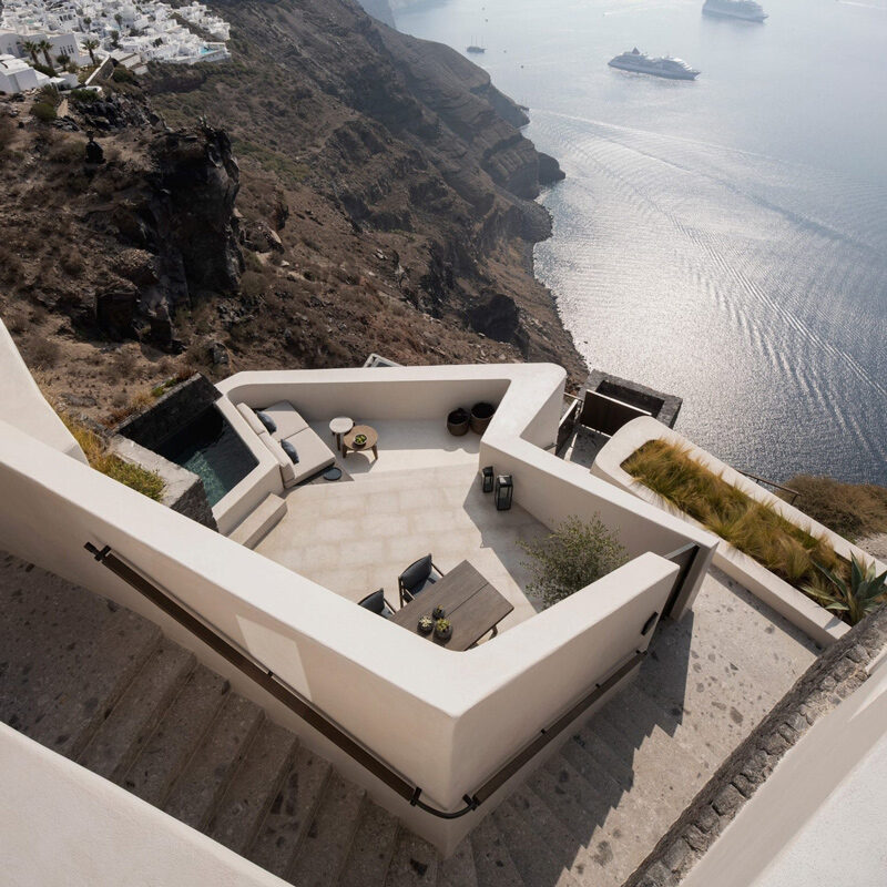 vora villa hotel santorin imerovigli grece k studio