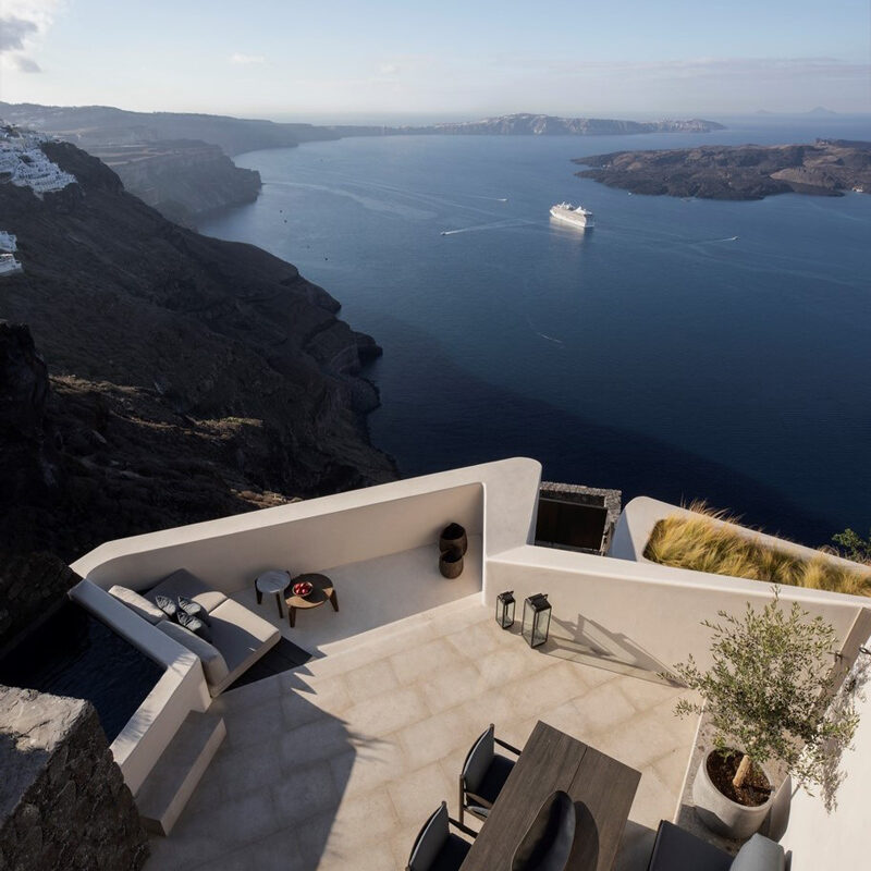 vora villa hotel santorin imerovigli grece k studio