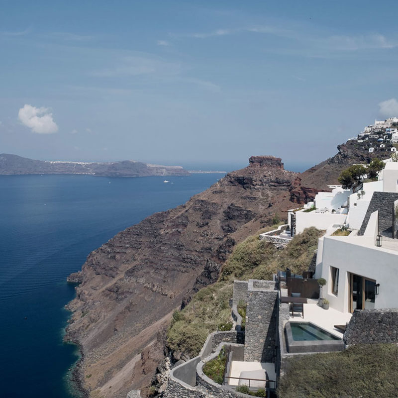 vora villas santorin grece