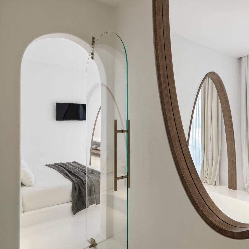 mykonos earth suites hotel megali ammos beach greece omniview