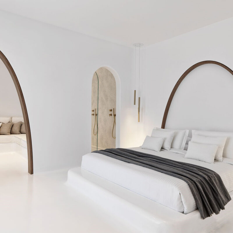 mykonos earth suites hotel megali ammos beach greece omniview