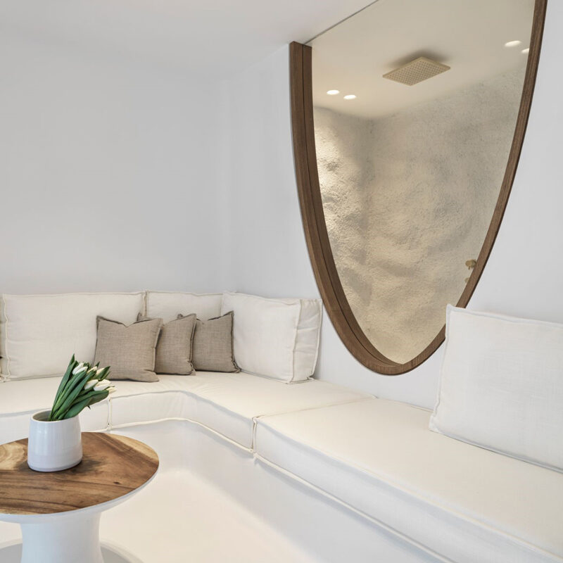 mykonos earth suites hotel megali ammos beach greece omniview