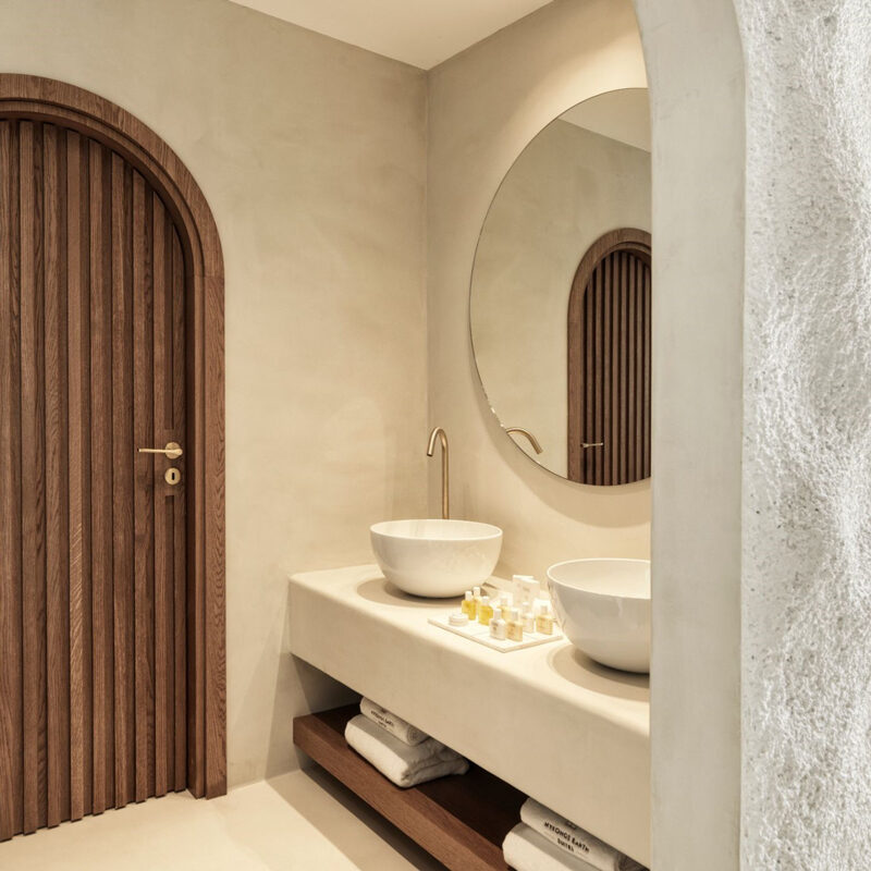 mykonos earth suites hotel megali ammos beach greece omniview