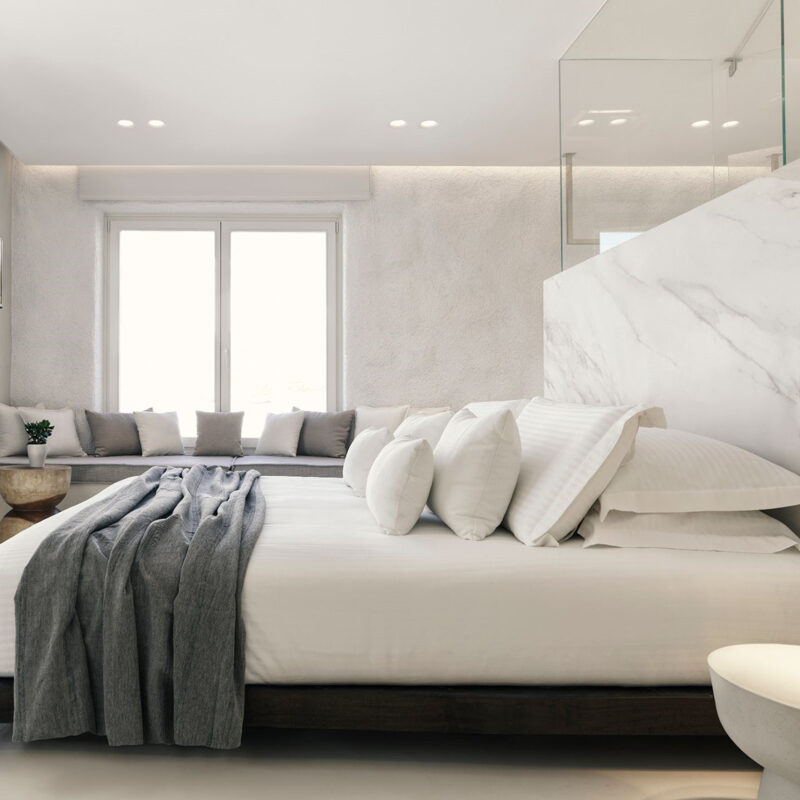 mykonos earth suites hotel megali ammos beach greece omniview