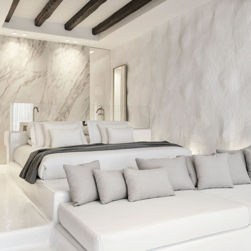 mykonos earth suites hotel megali ammos beach greece omniview