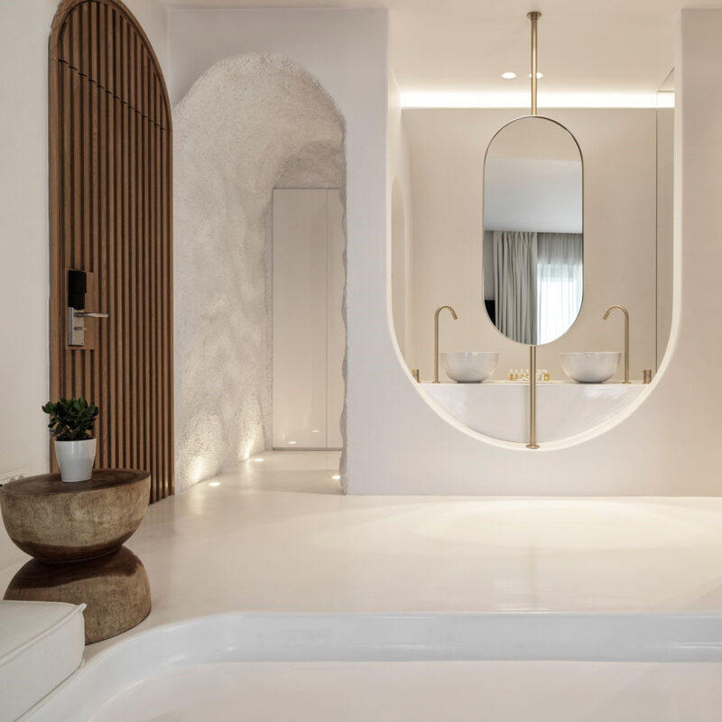 mykonos earth suites hotel megali ammos beach greece omniview