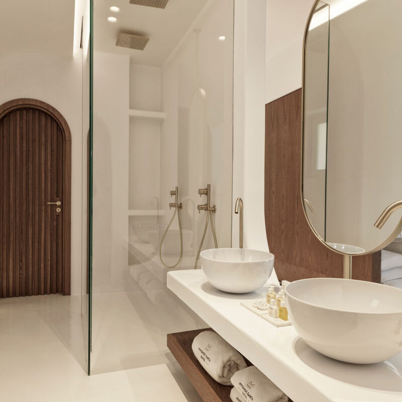 mykonos earth suites hotel megali ammos beach greece omniview