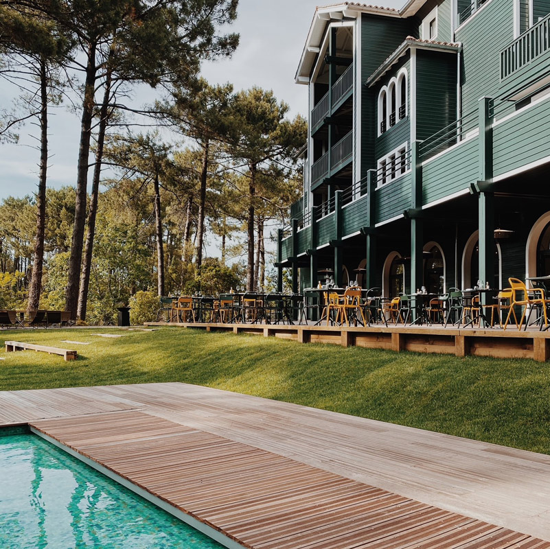 70 hectares et l'ocean hotel les domaines de fontenille seignosse landes france