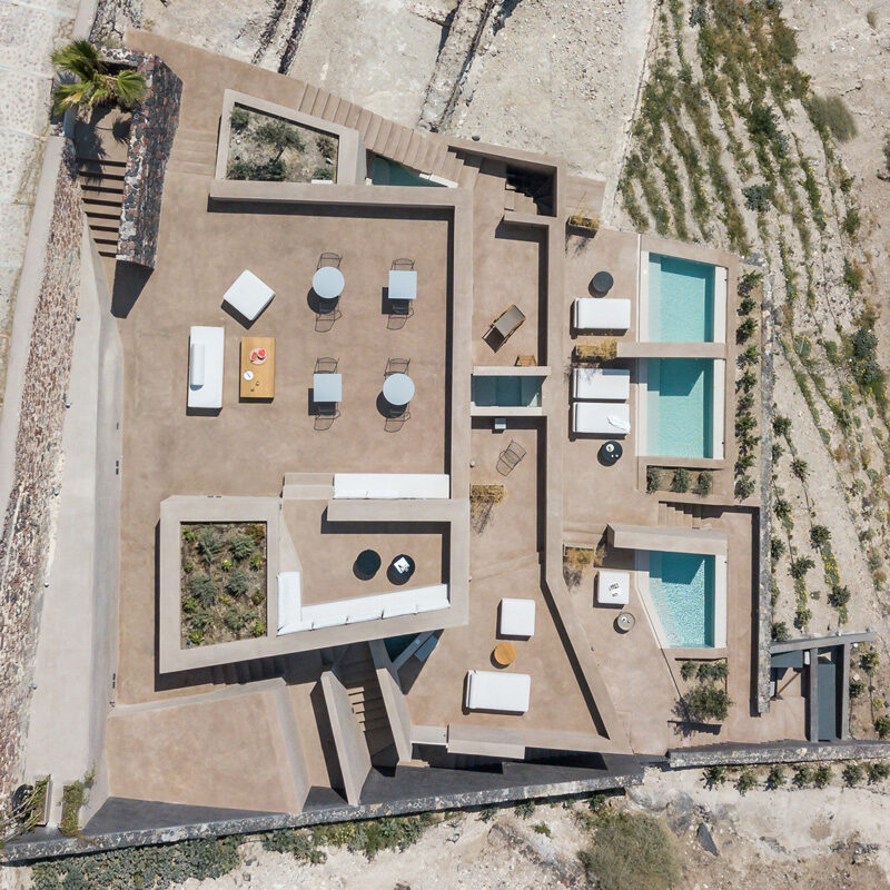 old castle oia santorini hotel greece Kapsimalis Architects