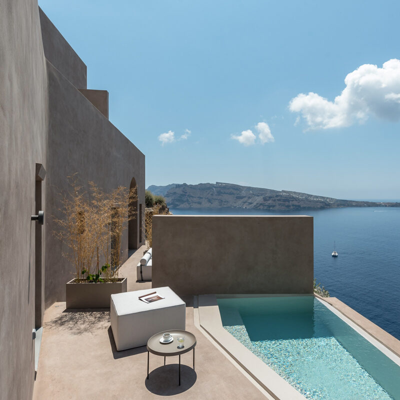 old castle oia santorini hotel greece Kapsimalis Architects