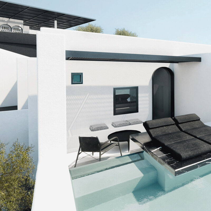tagoo black mykonos hotel greece mado samiou architecture