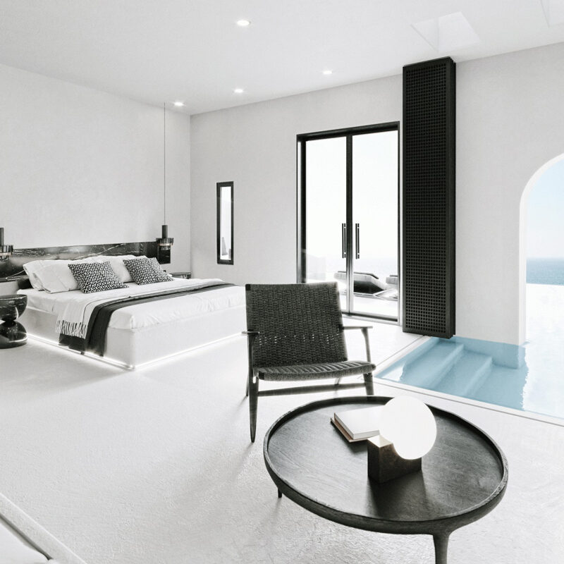 tagoo black mykonos hotel greece mado samiou architecture