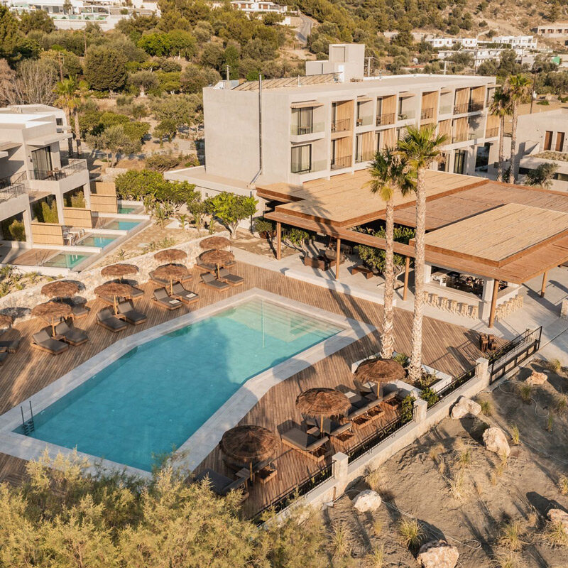 lindos aqua terra hotel vlycha beach rhodes greece vana pernari