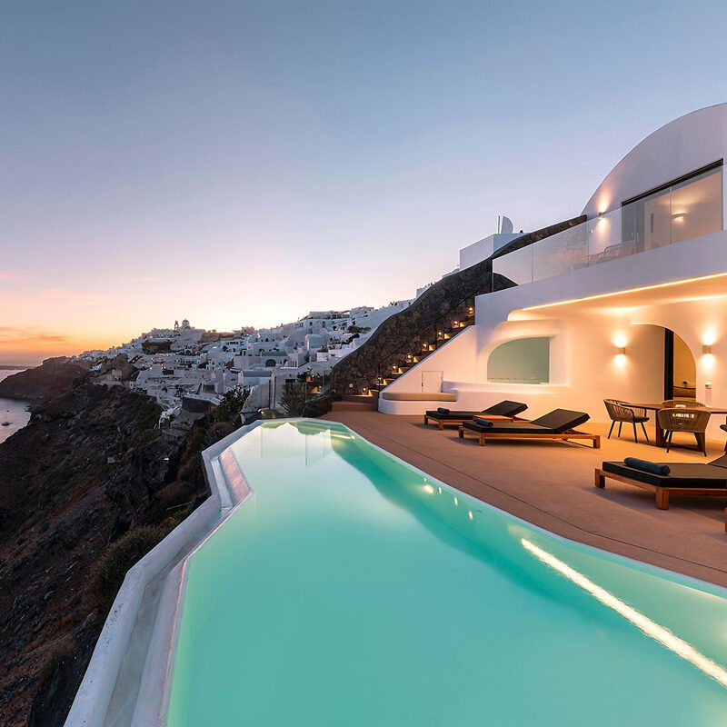 olvos luxury suites hotel oia santorini greece