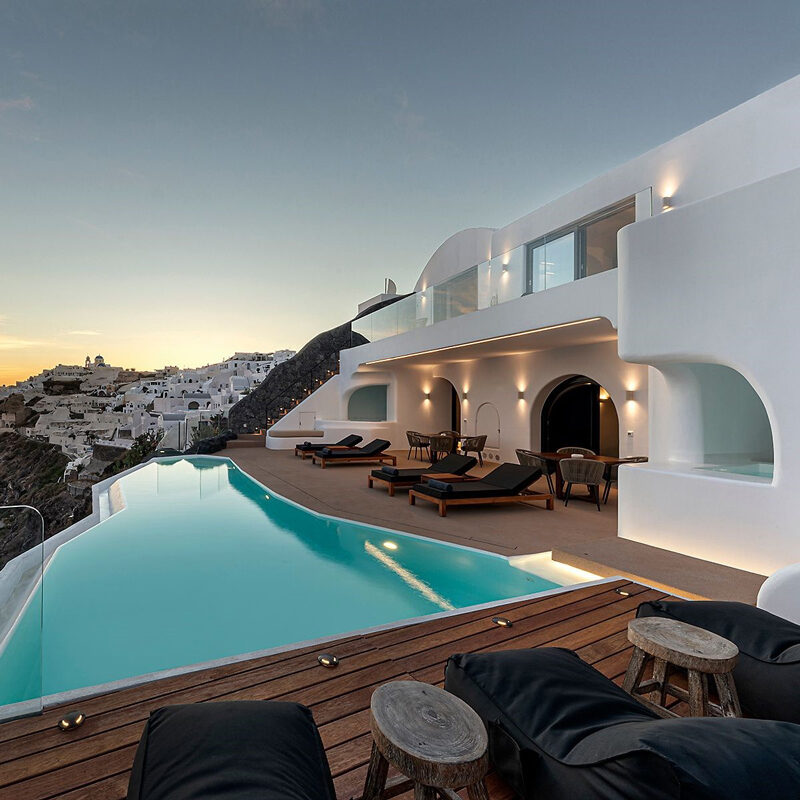olvos luxury suites hotel oia santorini greece