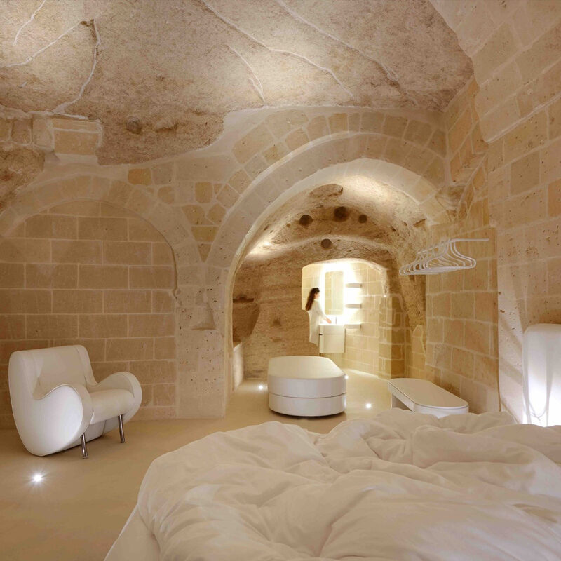 aquatio cave luxury hotel spa matera italy simone micheli