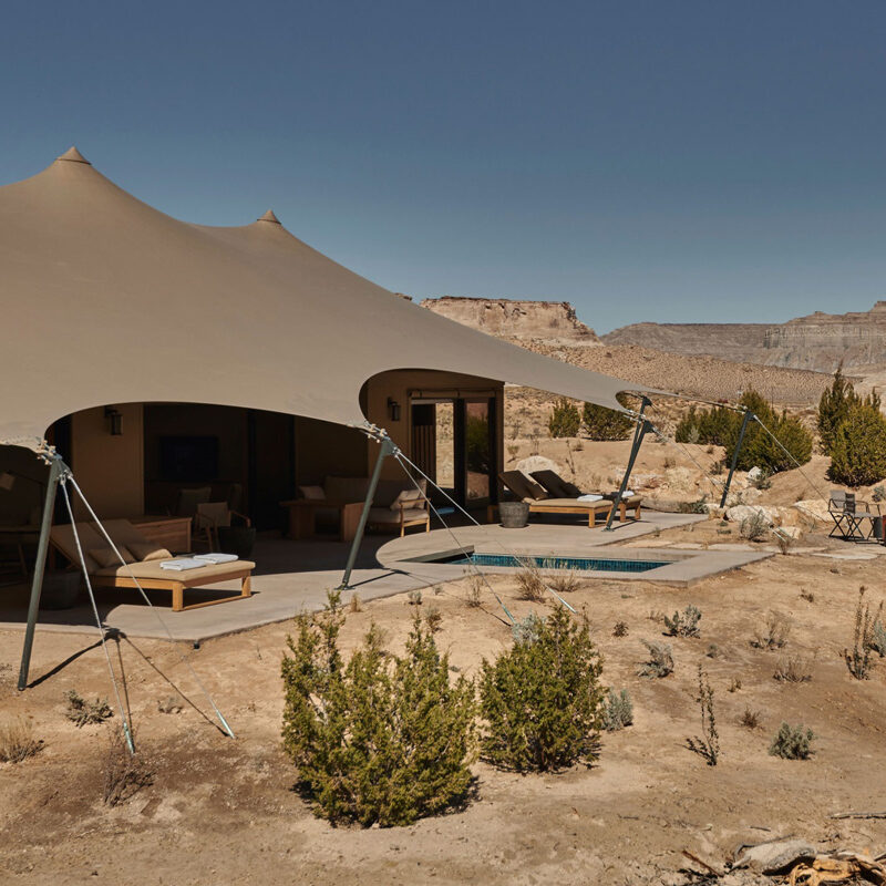 camp sarika by amangiri utah desert united states