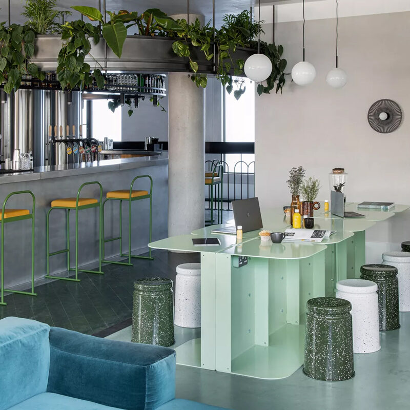 kingsland locke hotel dalston london england red deer studio