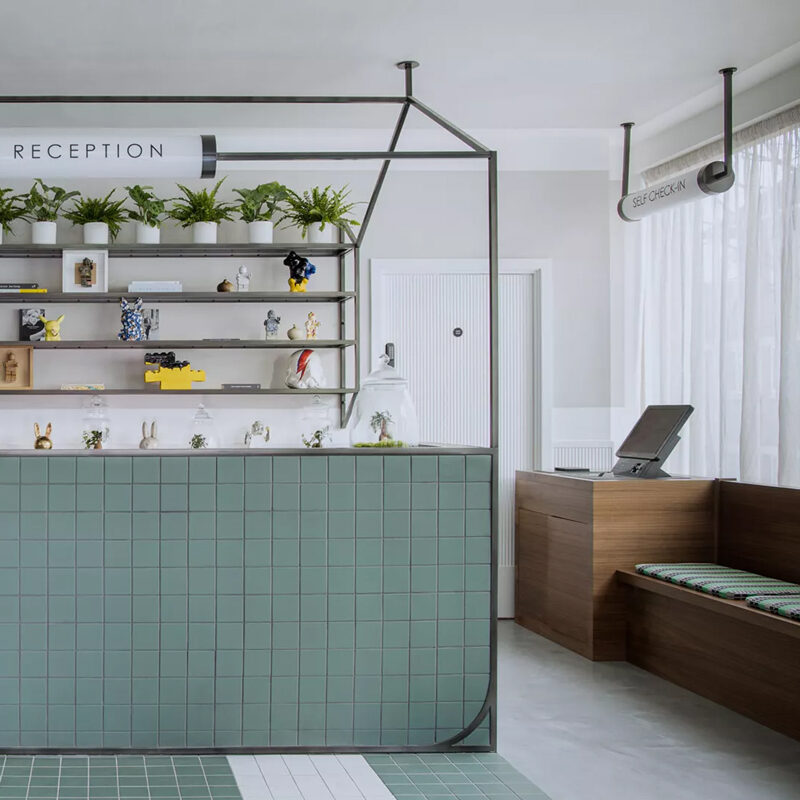 kingsland locke hotel dalston london england red deer studio