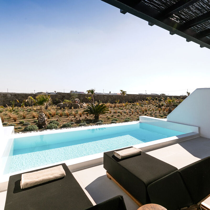 agrari black villas mykonos greece