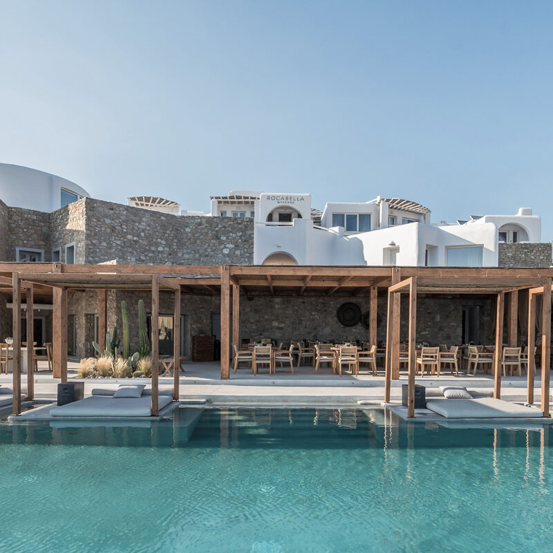 rocabella mykonos hotel agios stefanos greece Stones and Walls