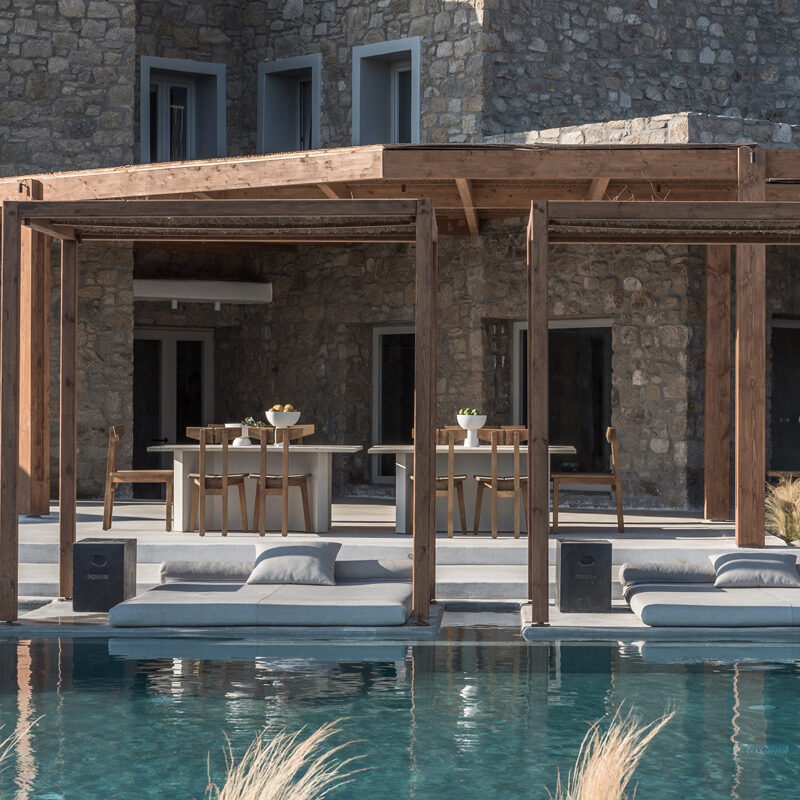 rocabella mykonos hotel agios stefanos greece Stones and Walls