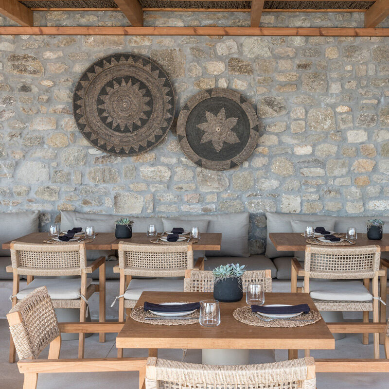 rocabella mykonos hotel agios stefanos greece Stones and Walls