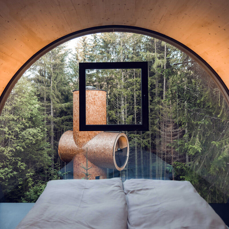 bert studio precht architecture modular treehouse baumhaus austria