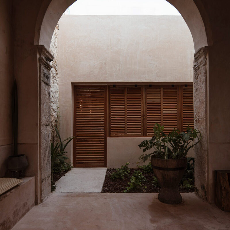 refugio bajo las hojas hotel campeche mexico punto arquitectonico