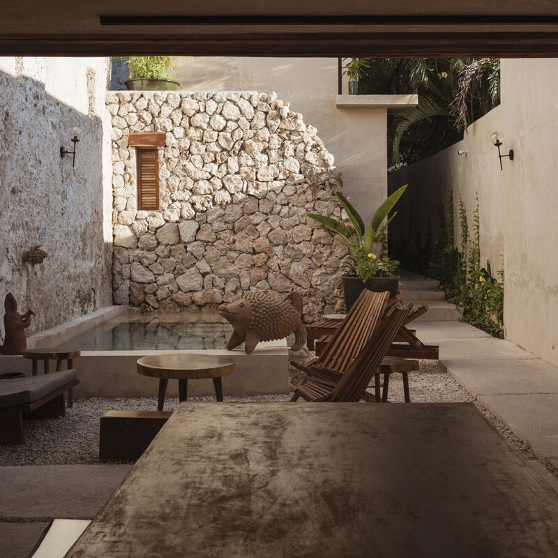 refugio bajo las hojas hotel campeche mexico punto arquitectonico